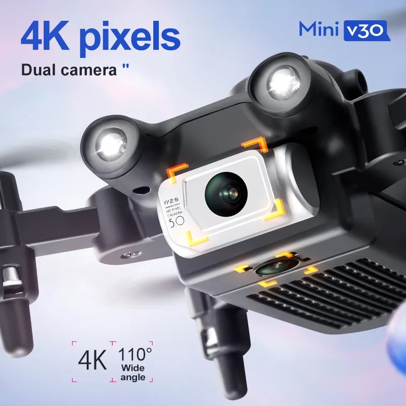 Mini V30 WiFi  With 4K HD Dual - Drone Rc Foldable ulasan dan harga