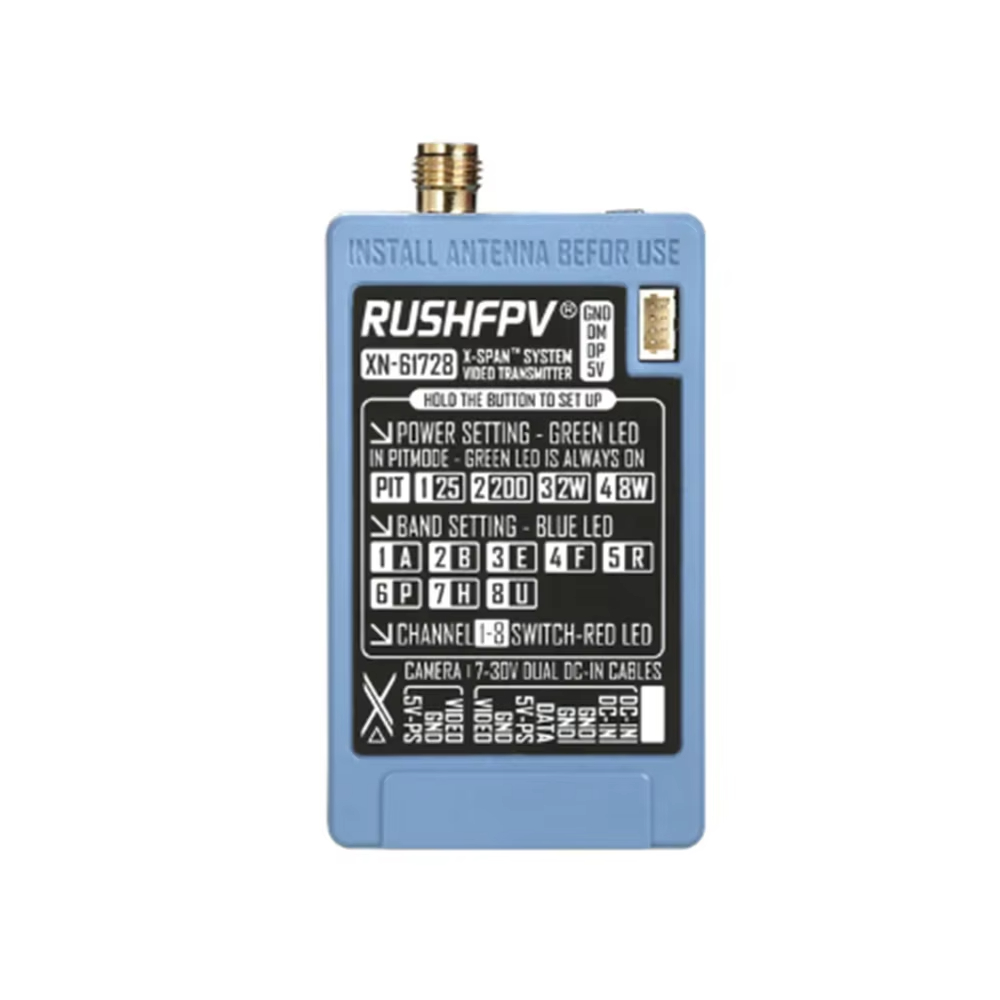 RUSHFPV 6.1‑7.2G 8W X61728 VTX - Vtx Video Transmitter ulasan dan harga