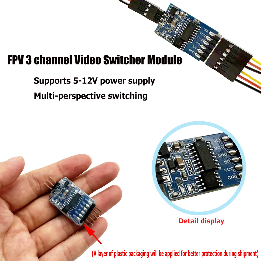 5.8G 3 Channel Video Switcher  - Receiver Rc Drone ulasan dan harga