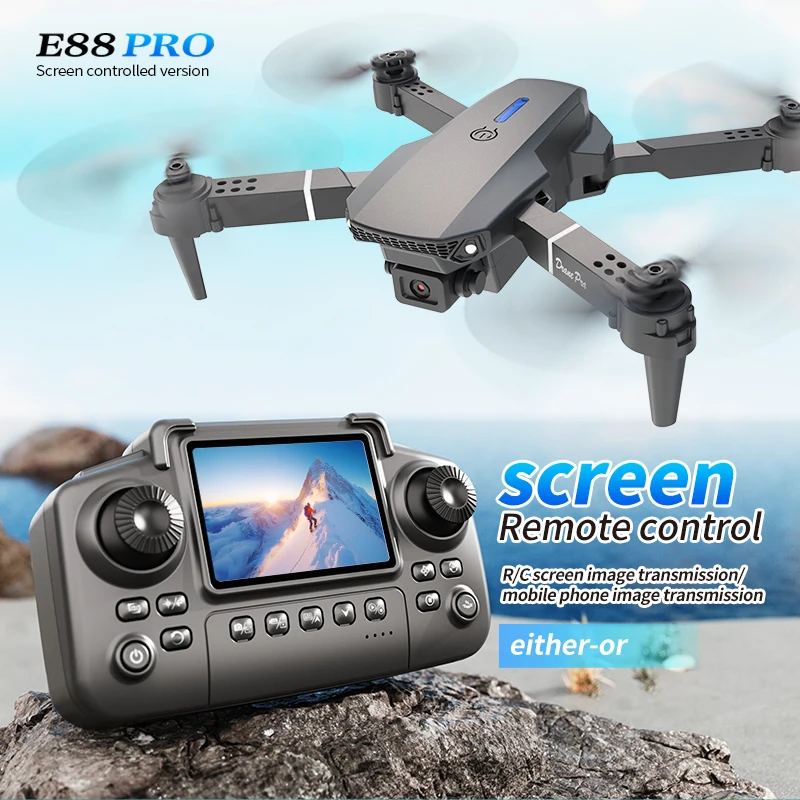 Professional E88 PRO Drone wit - Drone Rc Foldable ulasan dan harga