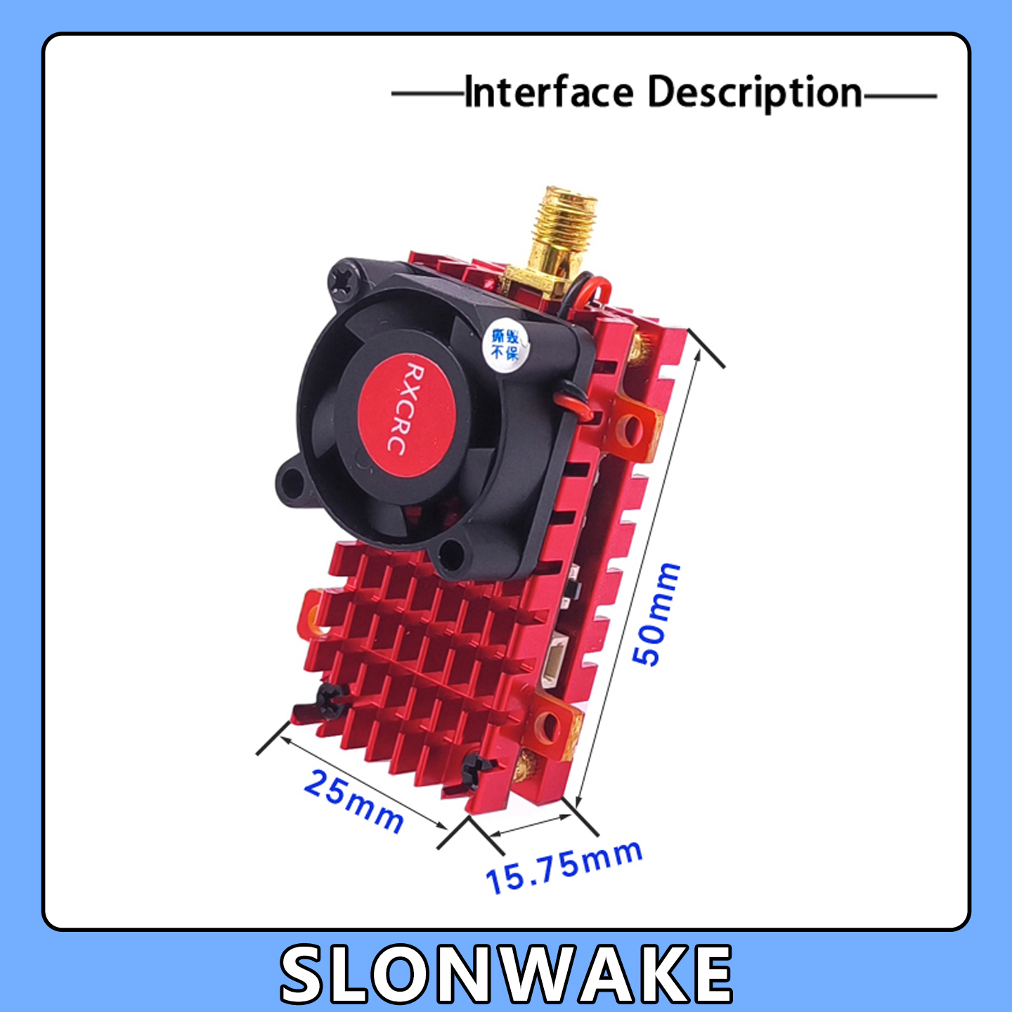 SLONWAKE 5.8G 2W VTX FPV 1800T - Telemetry Module Rc ulasan dan harga
