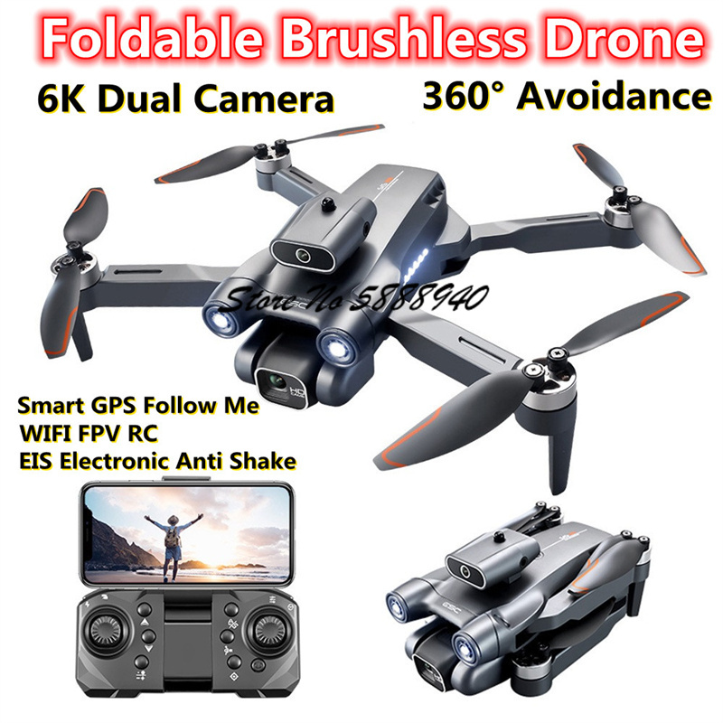 6K Optical Flow Brushless Fold - Drone S1S Rc Quadcopter ulasan dan harga