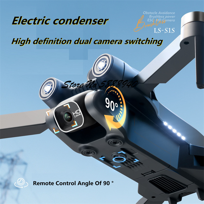 6K Optical Flow Brushless Fold - Drone S1S Rc Quadcopter ulasan dan harga