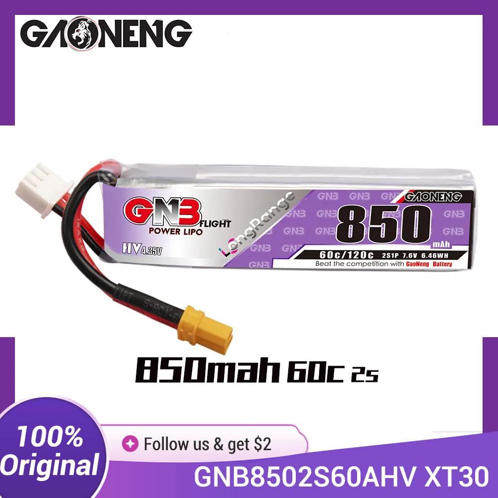 GAONENG GNB LiPo Battery 850mA - Drone Carrera Rc ulasan dan harga