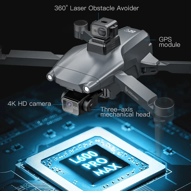 L600 PRO MAX GPS Drone Profess - Drone Rc Plegable ulasan dan harga