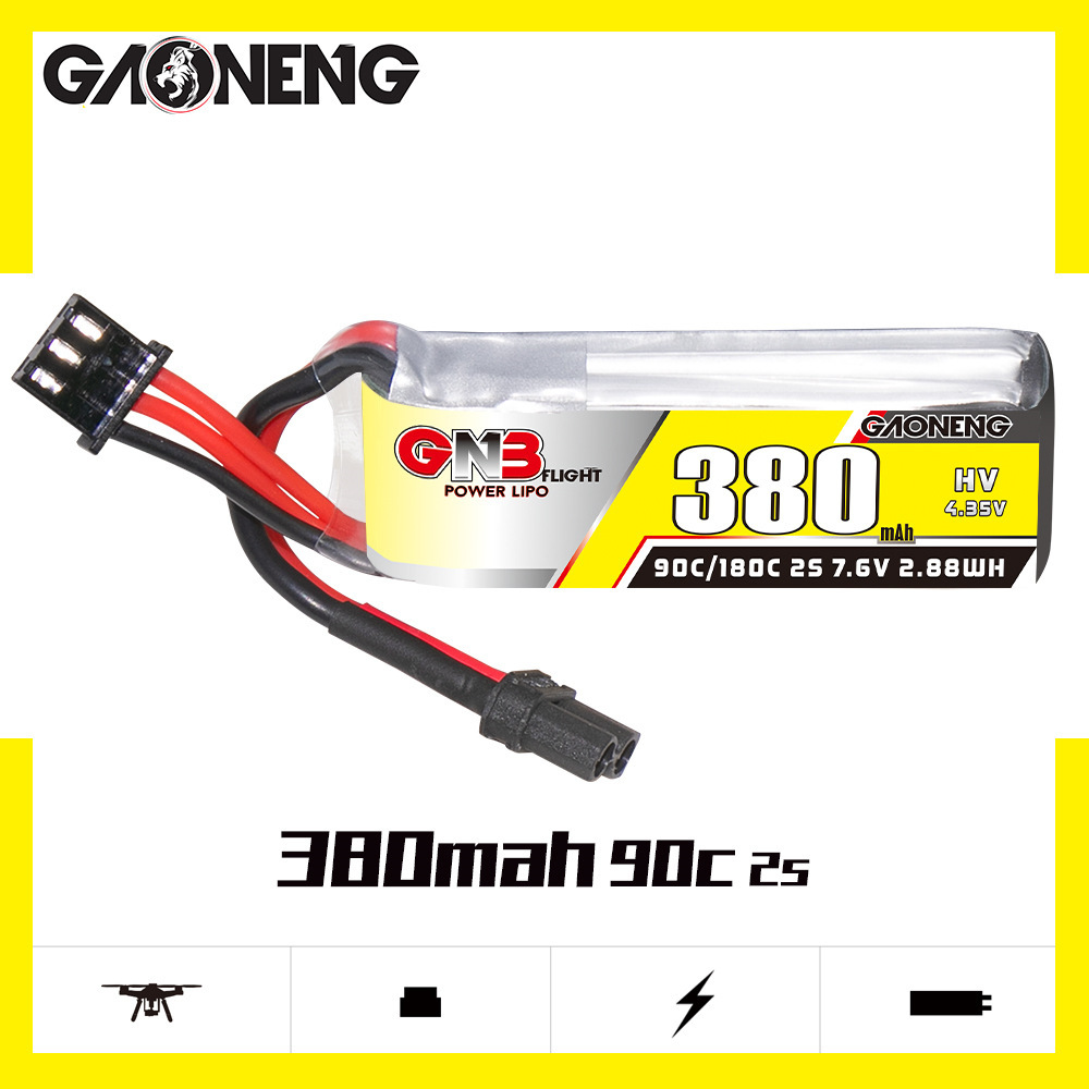 GNB 2S 7.6V 380mAh 90C/180C Li - Drone Carrera Rc ulasan dan harga