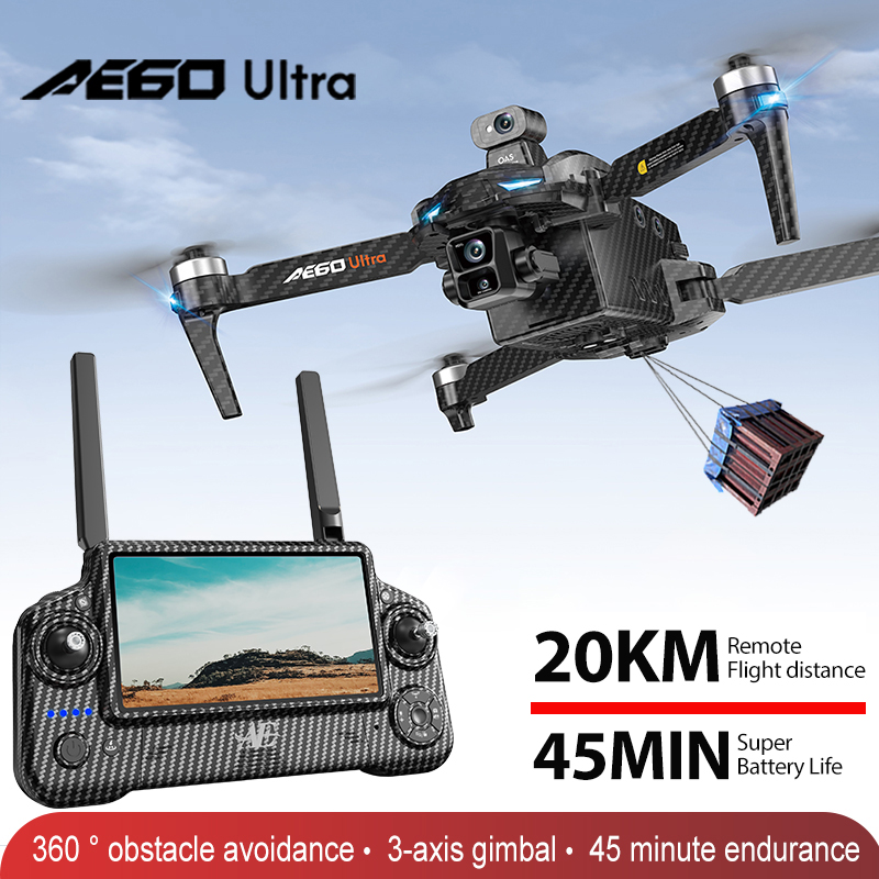 AE60 GPS Drone Professional 8K - Drone Rc Cable ulasan dan harga