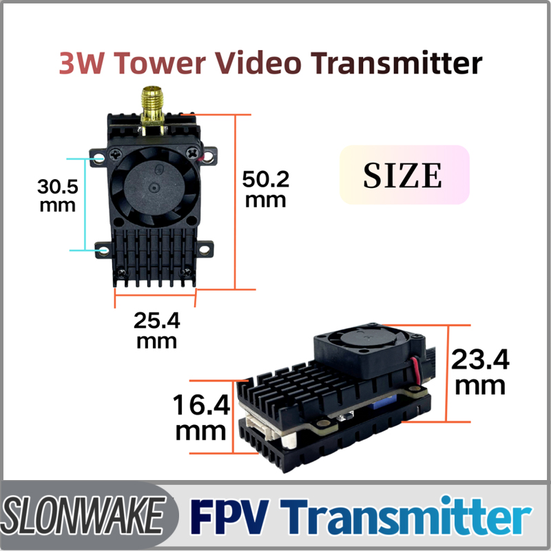 SLONWAKE 5.8G 3000mW Simulatio - Vtx Video Transmitter ulasan dan harga