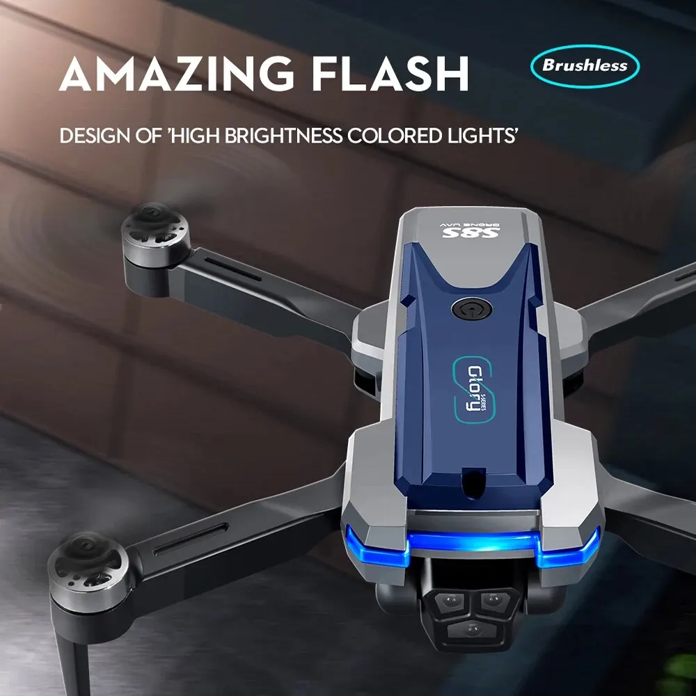 S8S GPS Drone 5G Wifi 8K HD Du - Drone Rc Foldable ulasan dan harga